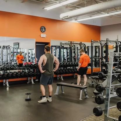 Members on the strength floor at E’ville Fitness