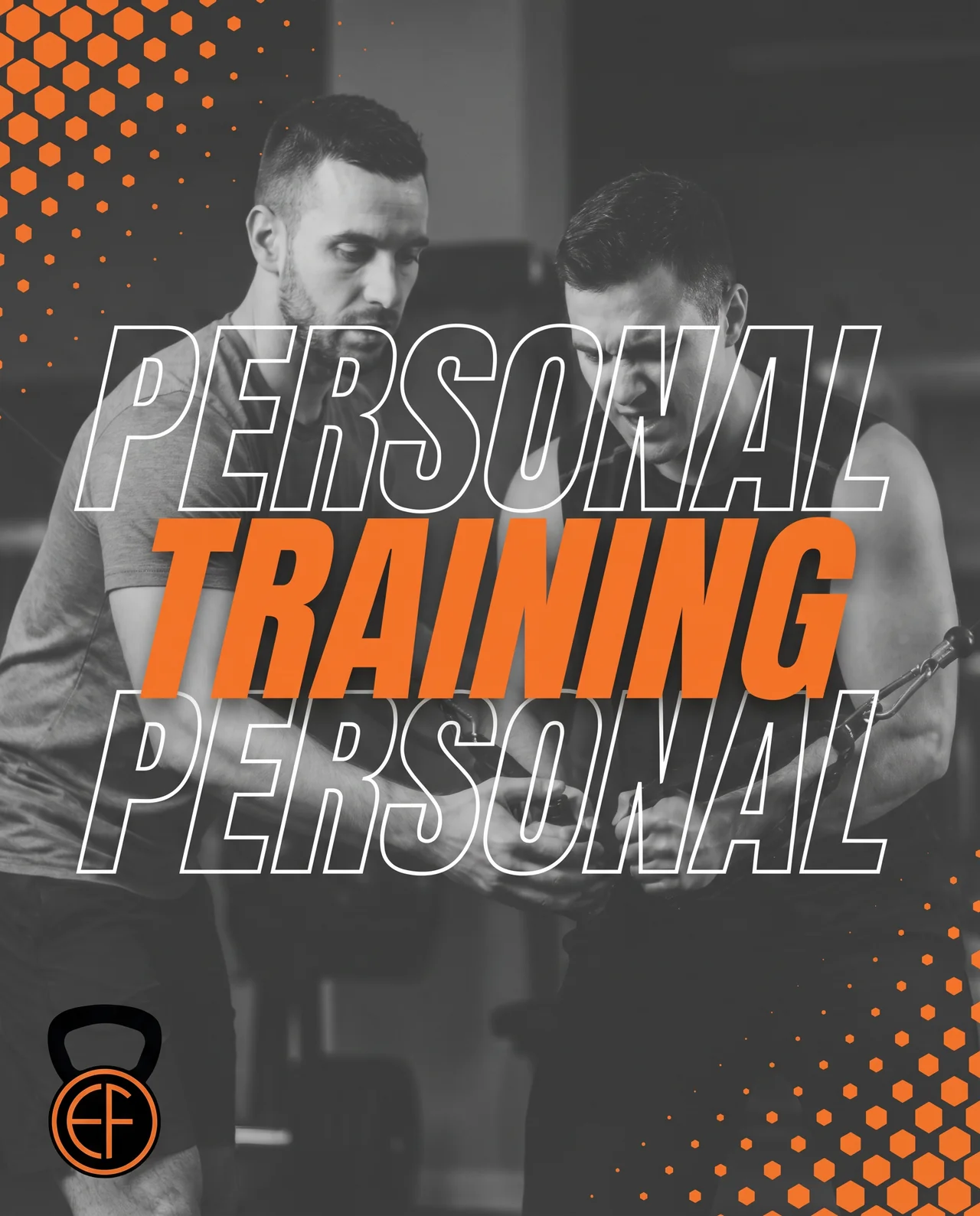 E’ville Fitness personal training brand poster