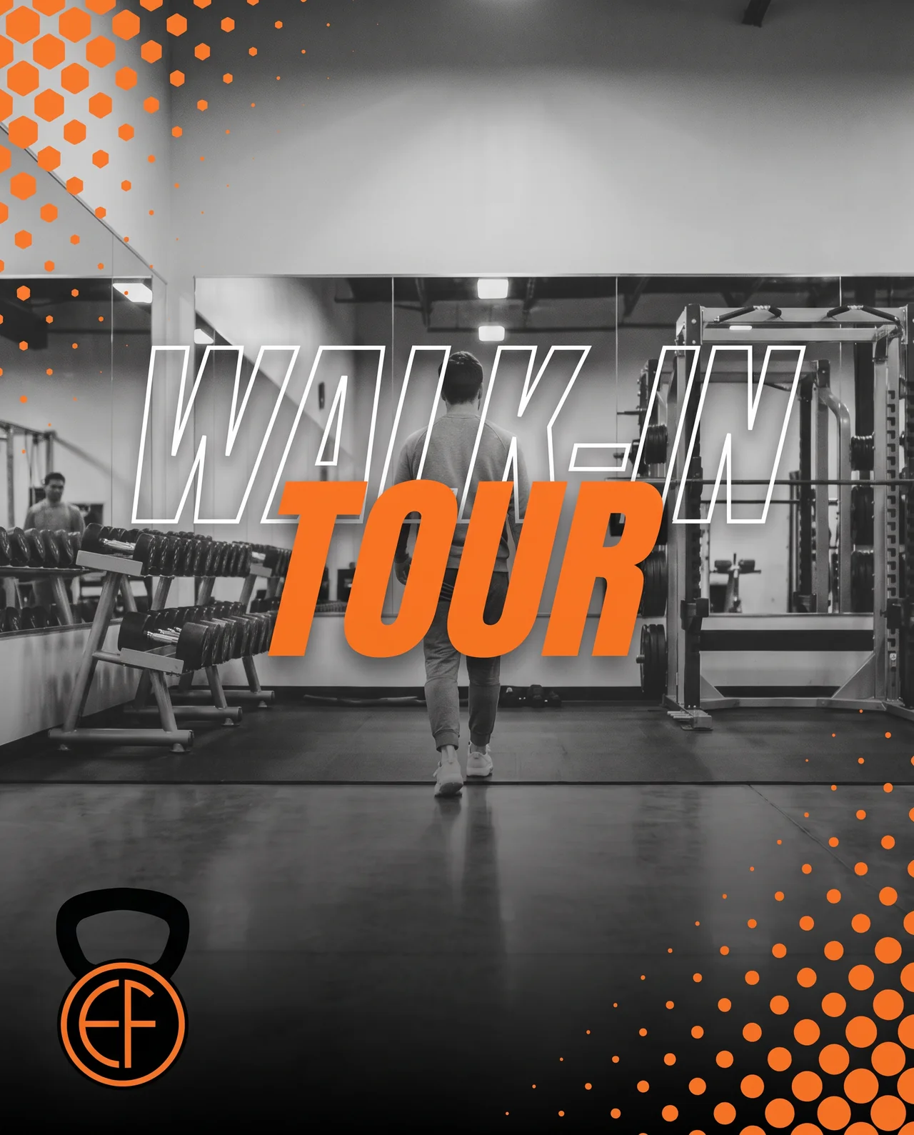 E’ville Fitness tour brand poster